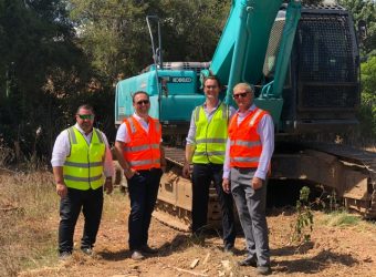 Prestons Site Walk (15 FEB 2018) - digger